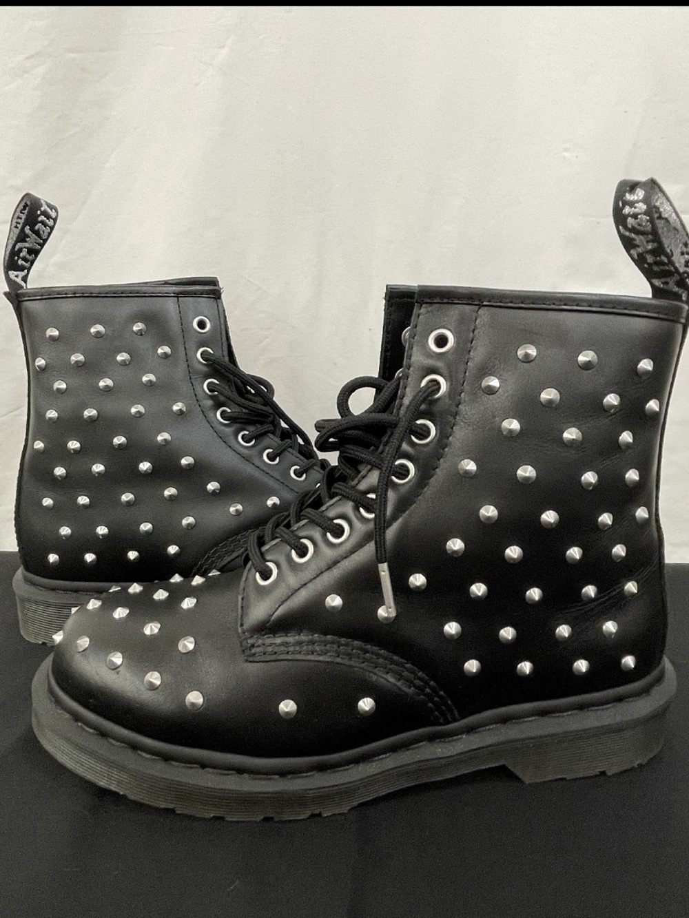 RARE Discontinued Dr. Martens 1460 Stud Boots 99% New - UK 6, US/M7, US/W8